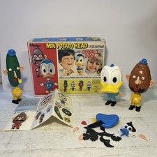 Vintage Mr Potato Head Donald Duck Near Complete with Box 1960's RARE Hasbro Toy