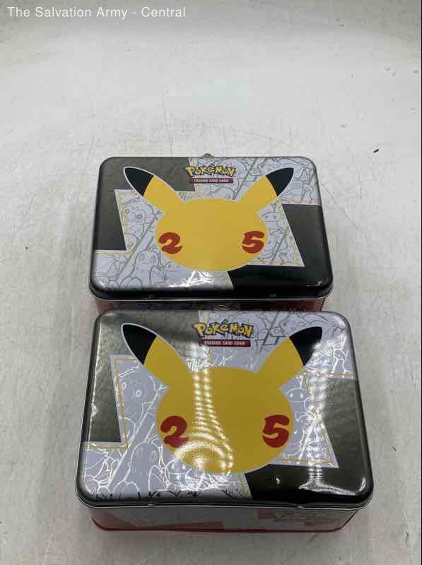 Multicolor Collectible Pokémon TCG Celebrations Lunch Boxes Tin Lot Of 2