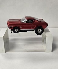 RARE Vintage Aurora Tjet Mustang FASTBACK HO Slot Car Candy Apple Red READ 