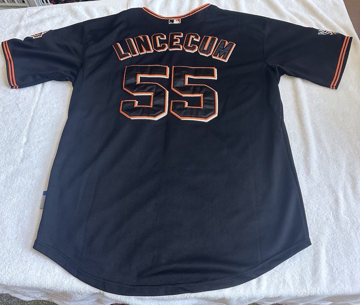 Tim Lincecum San Francisco Jersey Majestic Cool-Base Size 52