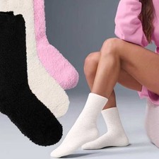 COUVER Women Fuzzy Thick Warm Winter Soft Cozy Plush Fleece Socks, Multipack