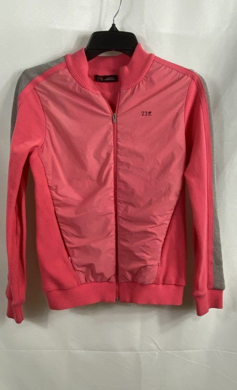 23 Golf Vingt-Trois Women's Pink Full Zip Athletic Cardigan Jacket Sz 1