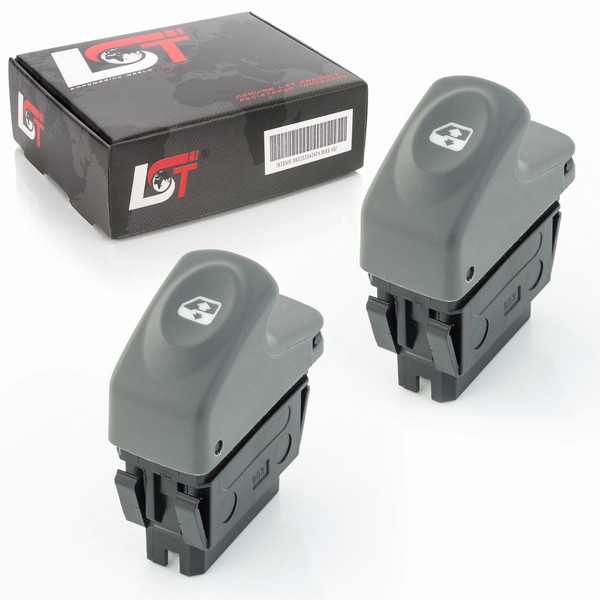 2X Elektrischer Fensterheber Schalter Knopf Schaltertaste FüR Renault Megane 1 I-image