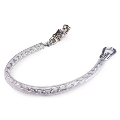 Anbindekette ummantelt mit Panikhaken u. Karabiner Hängerkette Anbinder
