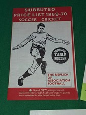 Catalogue Subbuteo Dépliant 2ème édition - Rare Accessoire Foot Années 90