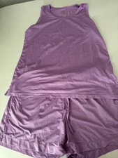 32 Degrees Women’s Sleepwear Medium Shorts And Shirt Purple Sleepwear