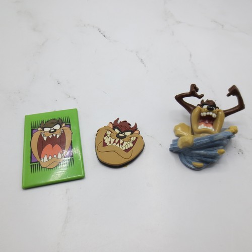 Looney Tunes Magnet Taz Tasmanian Devil Warner Bros Fridge Magnets Lot Of 3