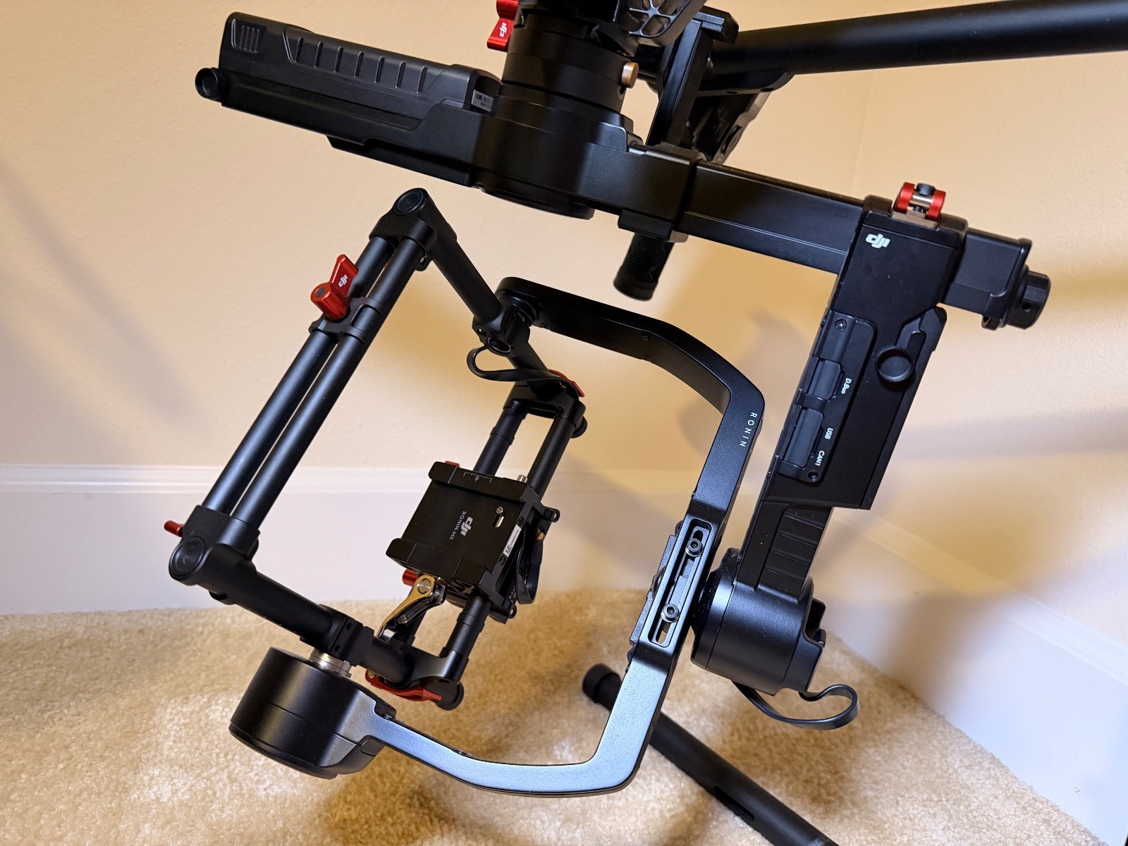 DJI Ronin-MX 3-Axis Gimbal Stabilizer - with stand, extras, and thumb controller
