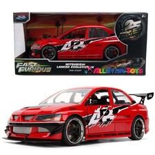Jada 25 Years Fast Furious Seans Mitsubishi Lancer Evo Ix 124 Red 36208
