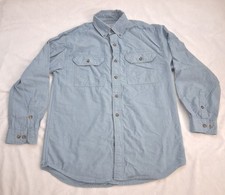 Carhartt Mens Shirt Mens Collar Shirt Medium Button Down Long Sleeve 2 Pockets