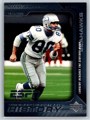 2005 Upper Deck ESPN Steve Largent This Day In Football History #16