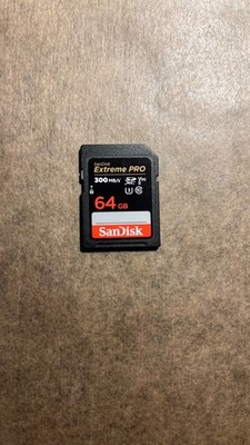 SanDisk Extreme Pro 64GB 300MB/s V90 SDXC Memory Card