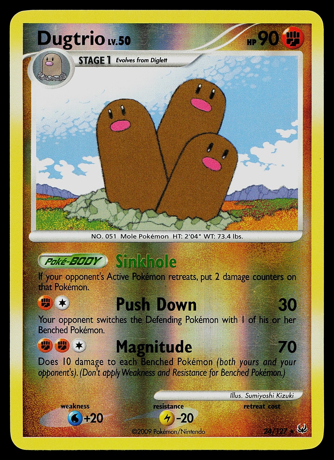 Pokemon Card - Dugtrio Platinum 24/127 Reverse Holo