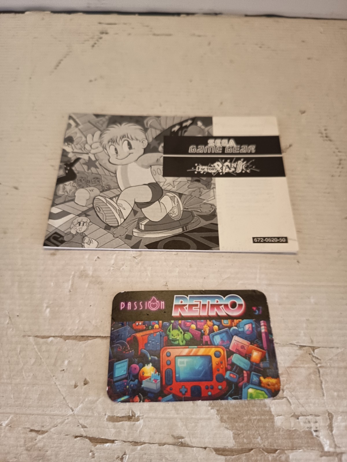 SEGA Game Gear Notice Factory Panic 