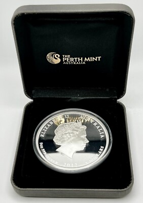 Perth Mint: 5oz Silver Coin - Year of Dragon - Mintage: 5000 (2012