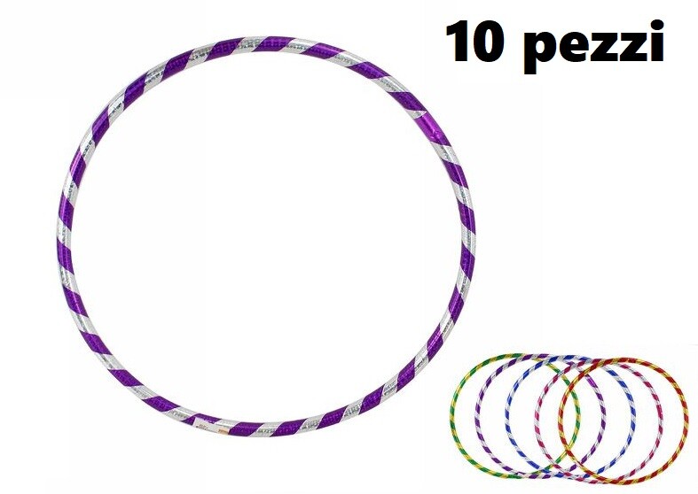X Set De 10 Aros Hula Hoop De Gimnasia Deportiva Para Niños Diámetro 45cm DFH