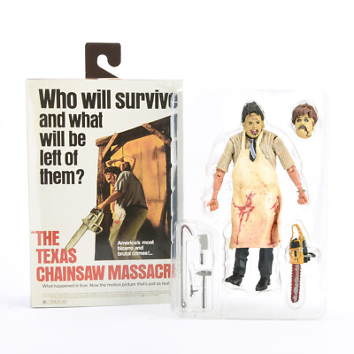 The Texas Chainsaw Massacre Leatherface 7'' Action Figure Horror Moives Open Box