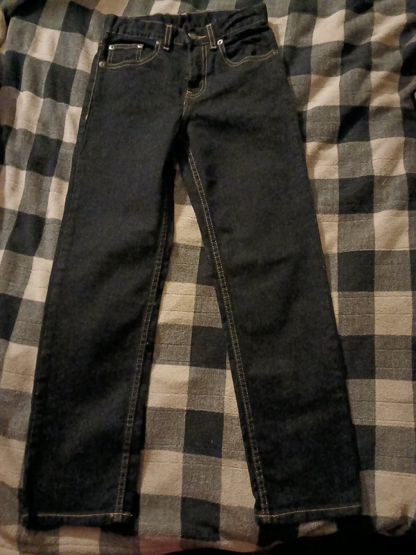 Wonder Nation Girl’s Sz. 10 Reg. Denim Stretch Jeans, Dark Wash, Brand New!