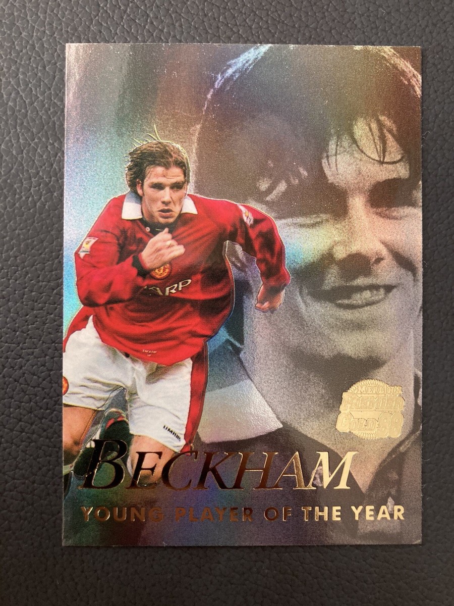 レア】ベッカム マンチェスターutd プレミアゴールド1998 カード