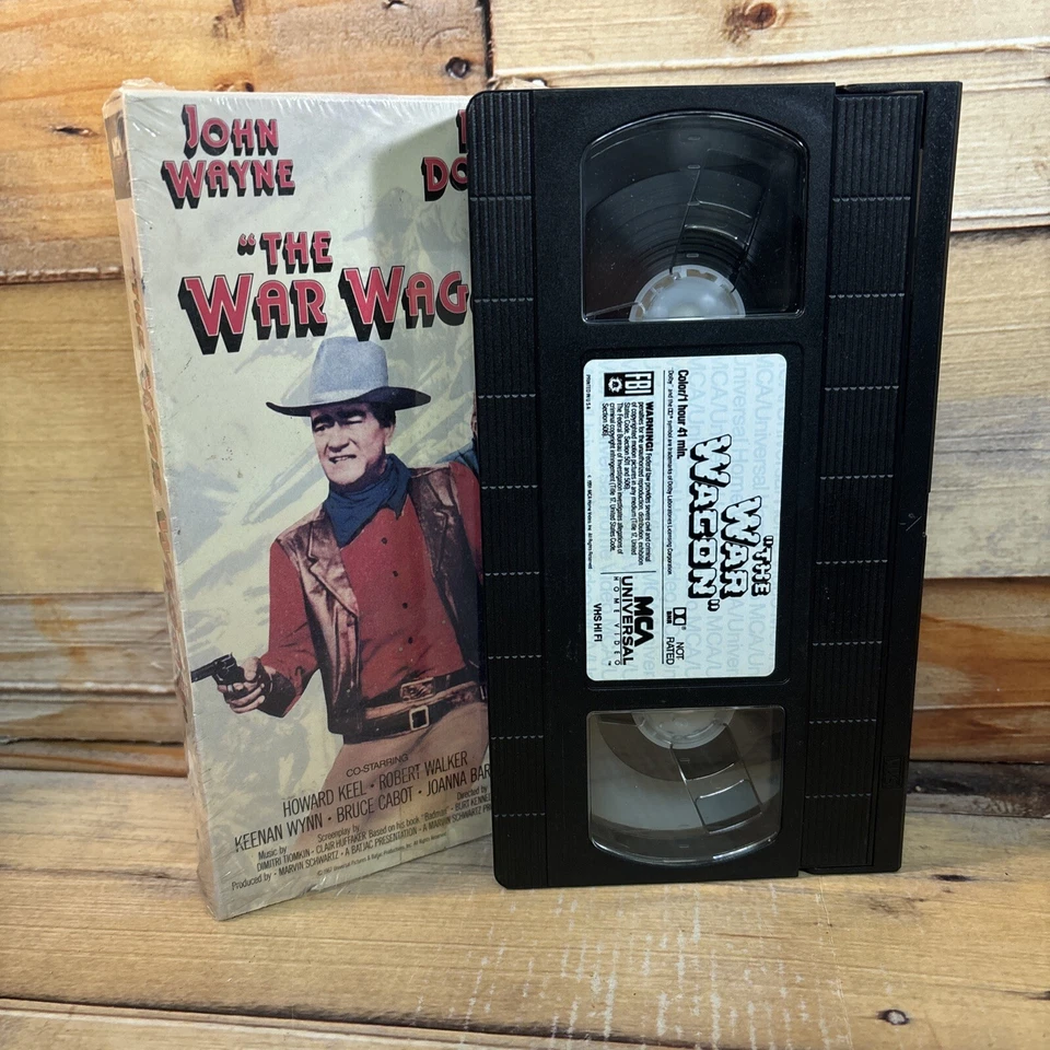 The War Wagon VHS VCR Video Tape Used Western John Wayne Kirk Douglas Foto 4 de 4