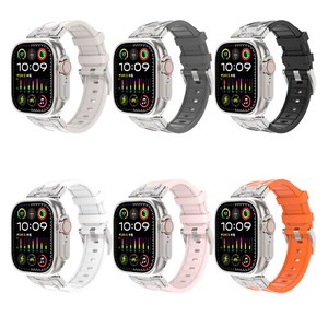 Pour Apple iWatch Series 10 9 8 7 6 5 4 SE Bracelet de bracelet de montre de sport Silicone Bling