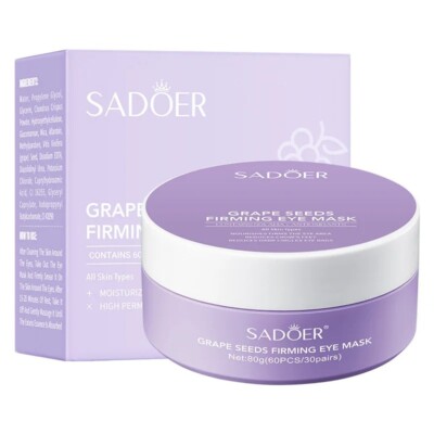 60pcs/box SADOER Crystal Collagen Eye Mask Anti Dark Circles Remove Eyes Bags