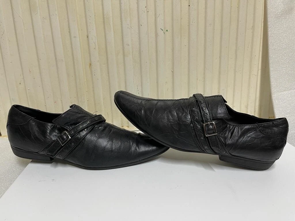 taylor wright london mens black leather shoes size uk 11 eu 46
