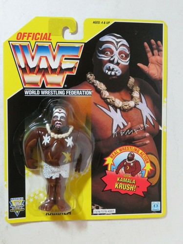 1993 Hasbro yellow card series 7 WWF Kamala Krush!...
