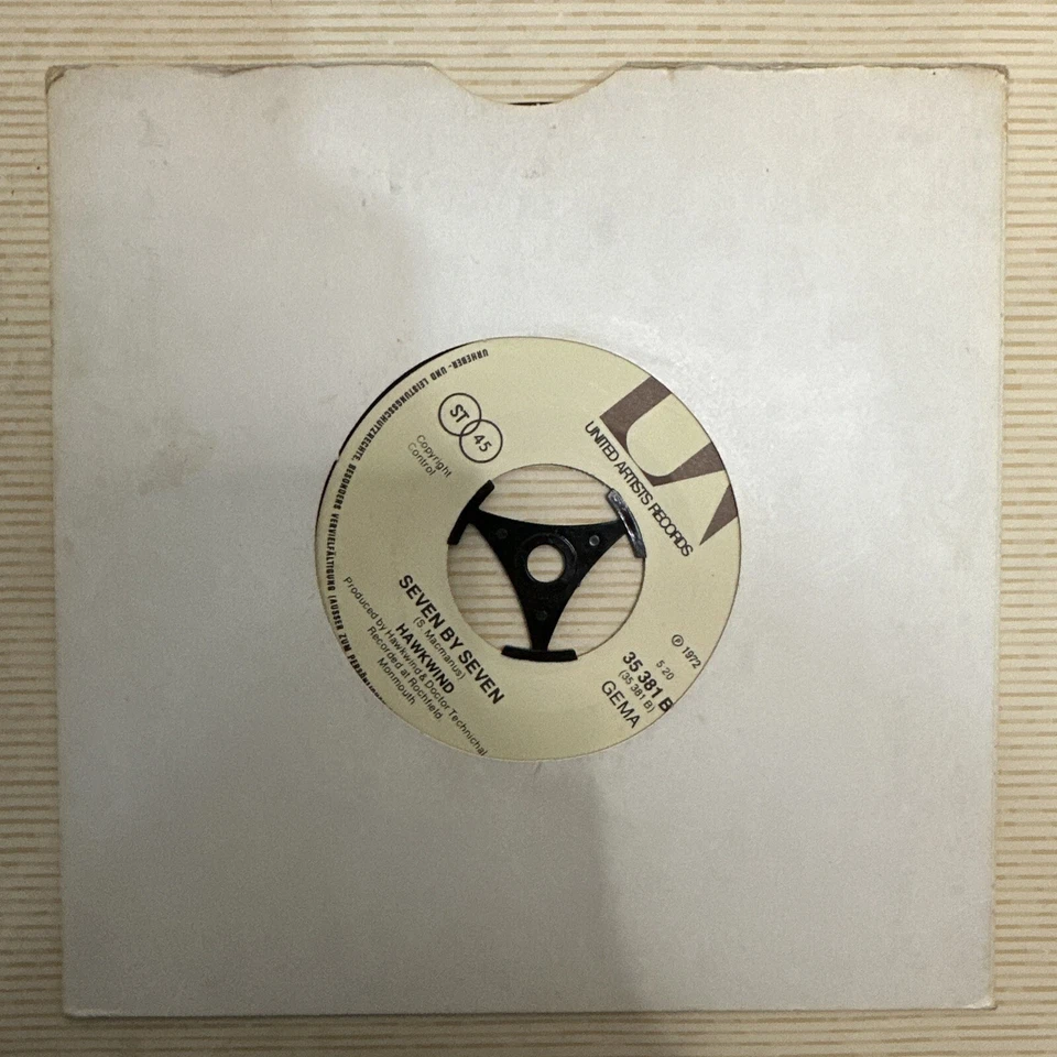 Hawkwind - Silver Machine 7” Vinyl Record Single VG+ Foto 2 de 4