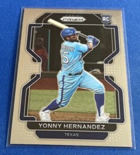2022 Panini Prizm #21 Yonny Hernandez RC Texas Rangers