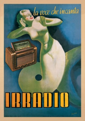 Irradio, 1939 by Gino Boccasile Art Print Vintage Radio Poster 36x48