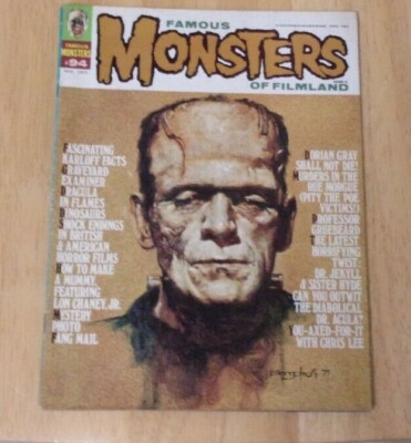 フランケンシュタイン　Famous Monsters FAMOUS MONSTERS WARREN #94 SOLID VG CLASSIC FRANKENSTEIN COV