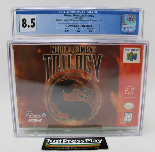 Mortal Kombat (Trilogy Edition) Nintendo N64 CIB CGC Graded 8.5