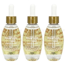 OGX Marula Oil Serum Elixir Hydrate Smooth Moisturize Hair Dropper - Lot of 3