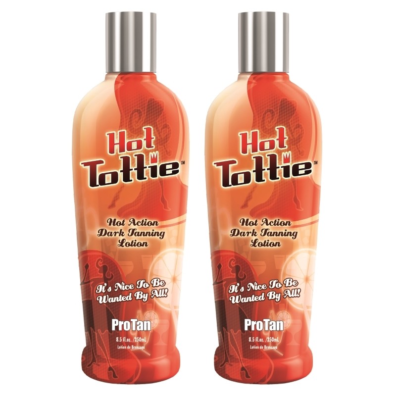 2 Pro Tan HOT TOTTIE Sunbed Tanning Lotion Cream bottles 250ml + FREE GIFTS
