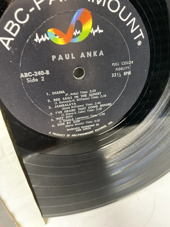 Paul Anka - Paul Anka (LP, Album, Mono) 1958 ABC Paramount Jazz Rock Pop VG+ Foto 3 de 4