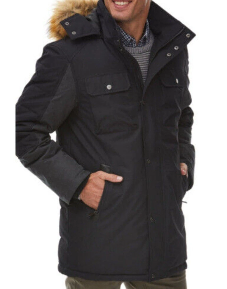 NEW Rainforest Men's Coat Jacket Water and Wind Resistant Midnight Size-L (Y4
