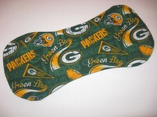 Handcrafted Baby Burp Cloth - Green Bay Packers -Pennants