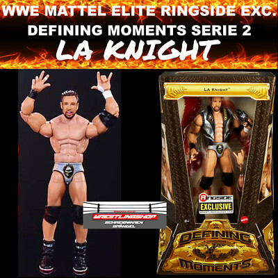 WWE MATTEL ELITE RINGSIDE EXCLUSIVE LA KNIGHT DEFINING MOMENTS 2 WRESTLING FIGUR