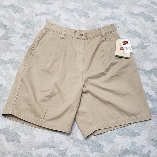 Vintage Woolrich Shorts Womens 8 Khaki Pleated NWT Outdoors