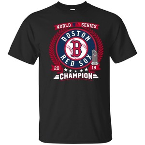 Boston Red Sox 2018 World Series Champions T-Shirt Men's Tee Shirt Short Sleeve | eBay