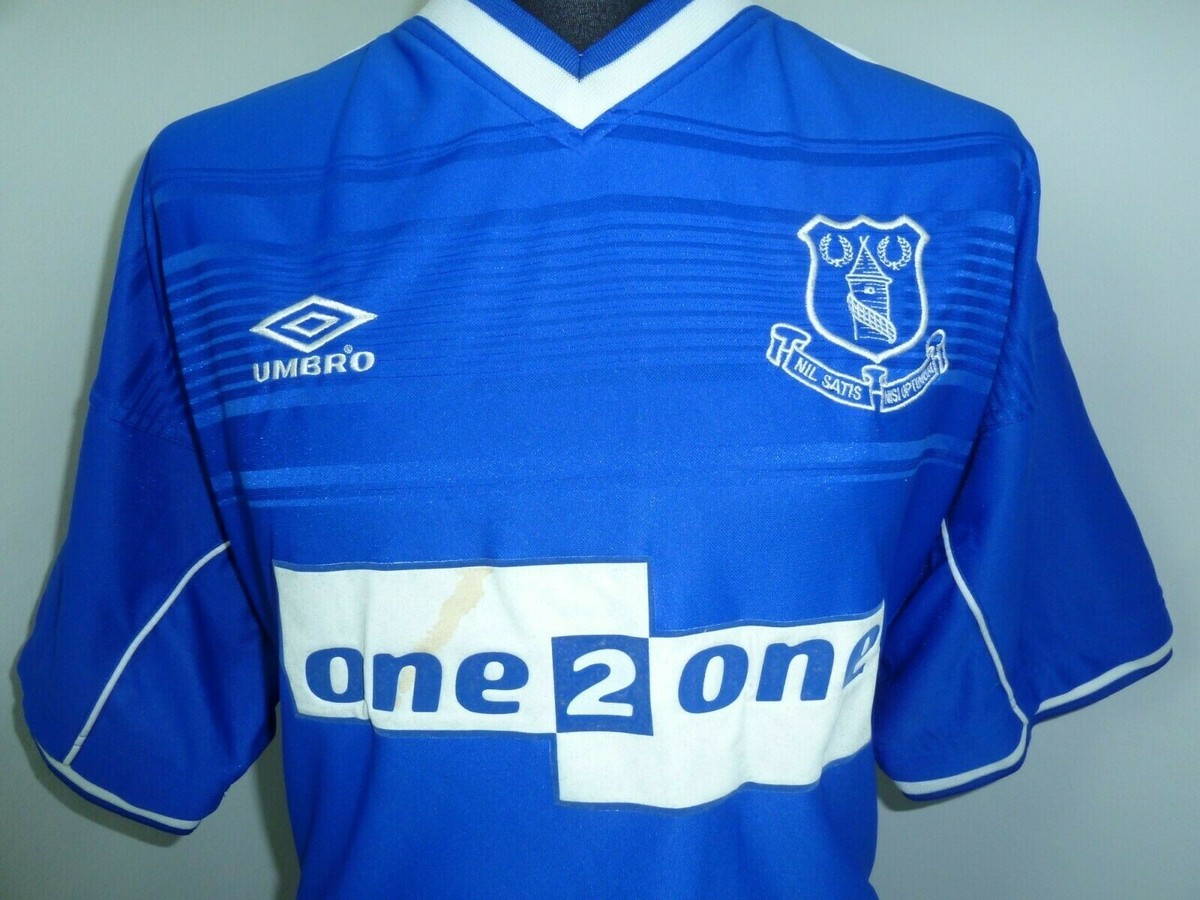 Everton Home football shirt 1999 - 2000 size XXL One2One Sponsor