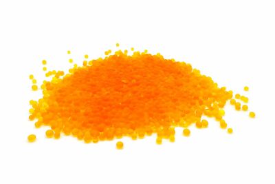 Silica Gel Trockenmittel (Entfeuchter) mit Indikator Orange, regenerierbar