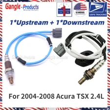 2Pcs Front / Rear O2 Oxygen Sensor For 2004-08 Acura TSX 2.4L #234-9066 234-4363