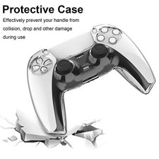 Transparent Case Compatible for PS5 Controller PC Protective Housing Shell Cover