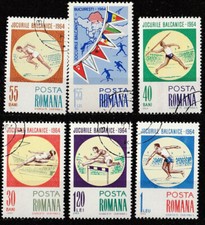 Romania 1964 MNH Set Balkan Games 3696