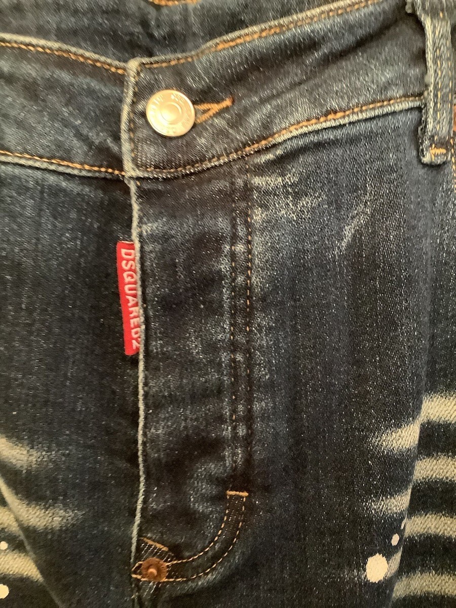 DSQUARED ジーンズ ON THE ROAD SINCE 1995 DSQUARED2 TIDY BIKER JEANS WITH PATCHES - MADE IN ITALY