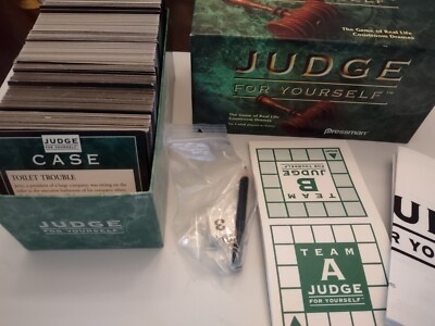 Vintage Crime Game Judge For Yourself Pressman Real Life Courtroom Drama