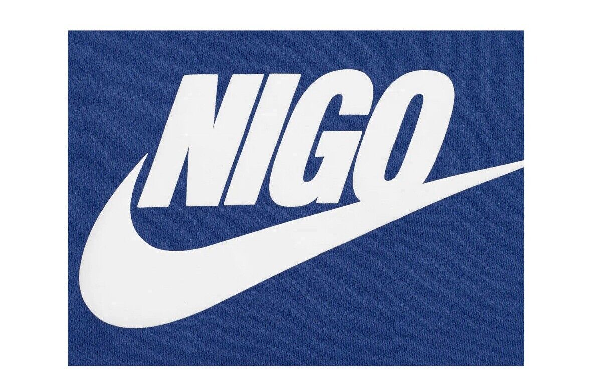 Size M - Nike x Nigo NRG Fleece Crew Sweatshirt Navy Blue IN Size M - Nike x Nigo NRG Fleece Crew Sweatshirt Navy Blue IN