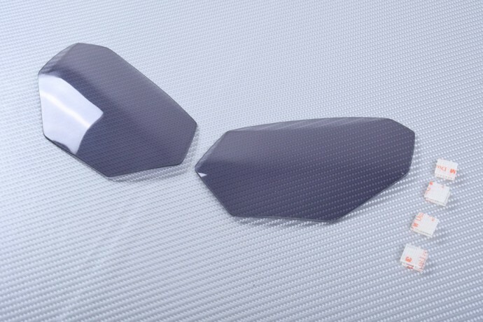 Grille de phare gris Honda Africa Twin 1000 en polycarbonate robuste